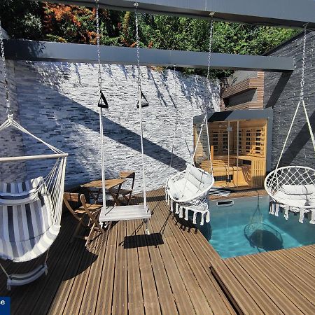Piscine Chauffee Et Spa Jacuzzi Privatif Terrasse Sans Vis A Vis ,,,Sky House Agen,,, Екстериор снимка