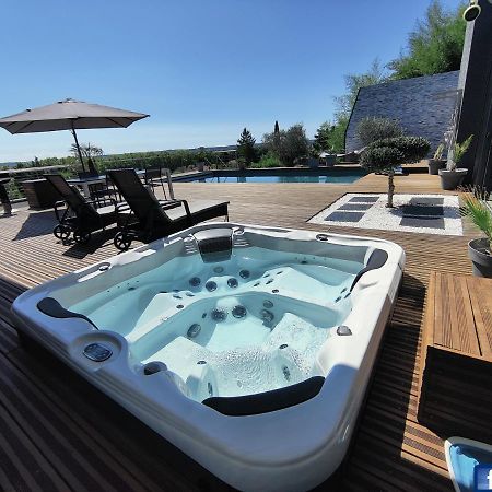 Piscine Chauffee Et Spa Jacuzzi Privatif Terrasse Sans Vis A Vis ,,,Sky House Agen,,, Екстериор снимка