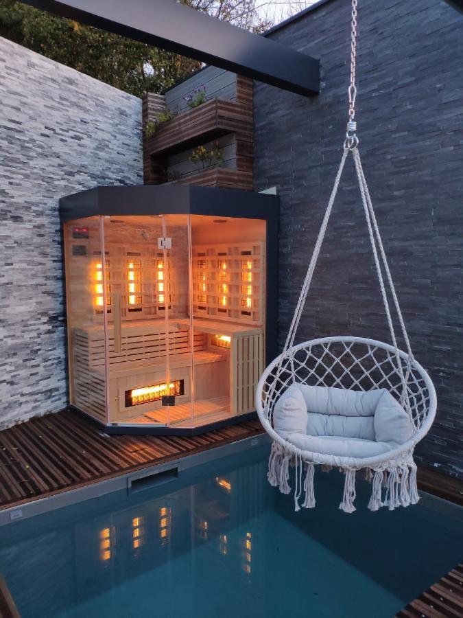 Piscine Chauffee Et Spa Jacuzzi Privatif Terrasse Sans Vis A Vis ,,,Sky House Agen,,, Екстериор снимка
