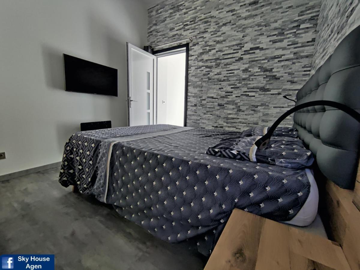 Piscine Chauffee Et Spa Jacuzzi Privatif Terrasse Sans Vis A Vis ,,,Sky House Agen,,, Екстериор снимка
